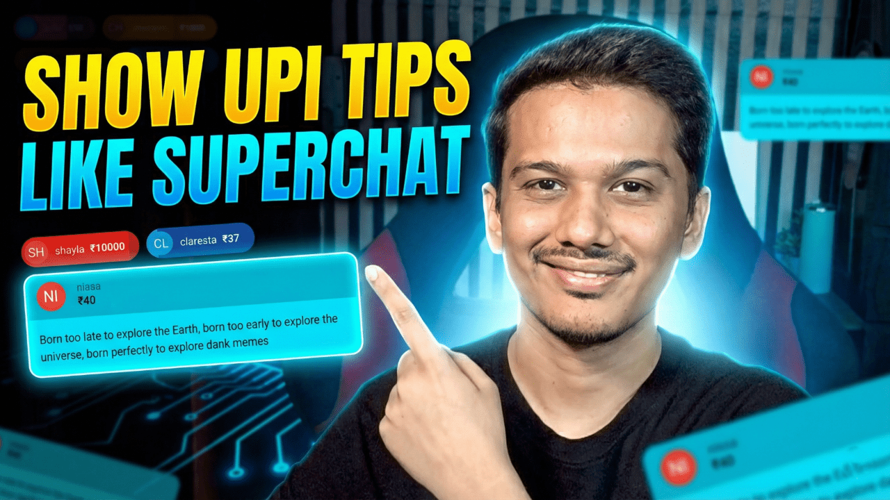 How to Display UPI Tips in Superchat Style | StreamElements Widget