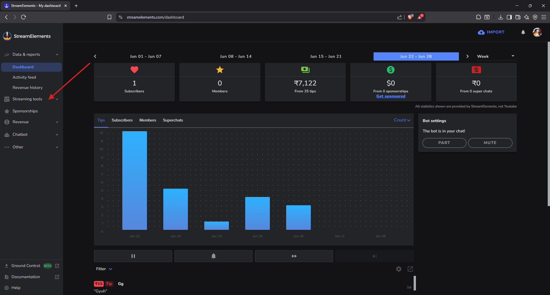 Log In to StreamElements